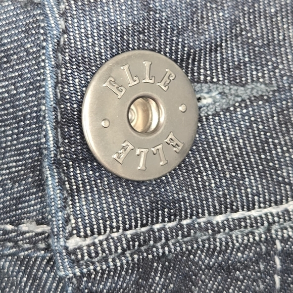 ELLE Womens Low Rise Dark Wash Hurricane Stretch Skinny Denim Jeans Size 8 - Picture 4 of 13